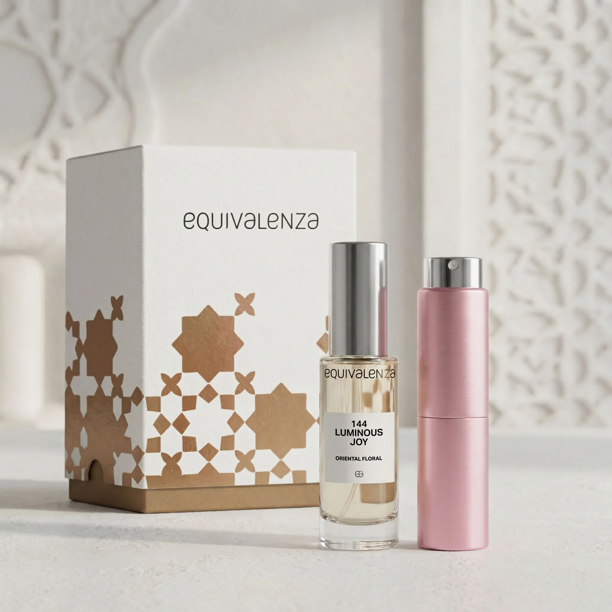 COFFRET CADEAU 144 Luminous Joy & Vaporisateur rose